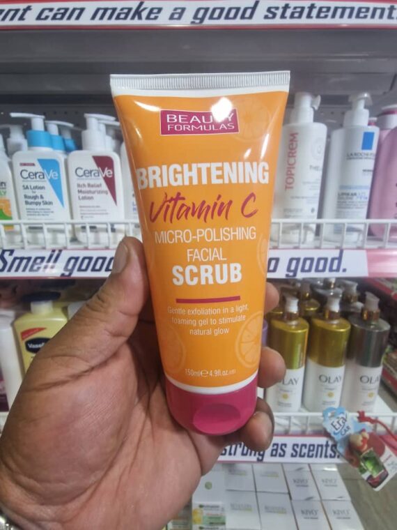 Beauty Formulas Brightening Vitamin C Facial Scrub