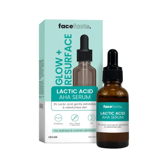 Face Fact Glow+Resurface Latic Acid AHA Serum