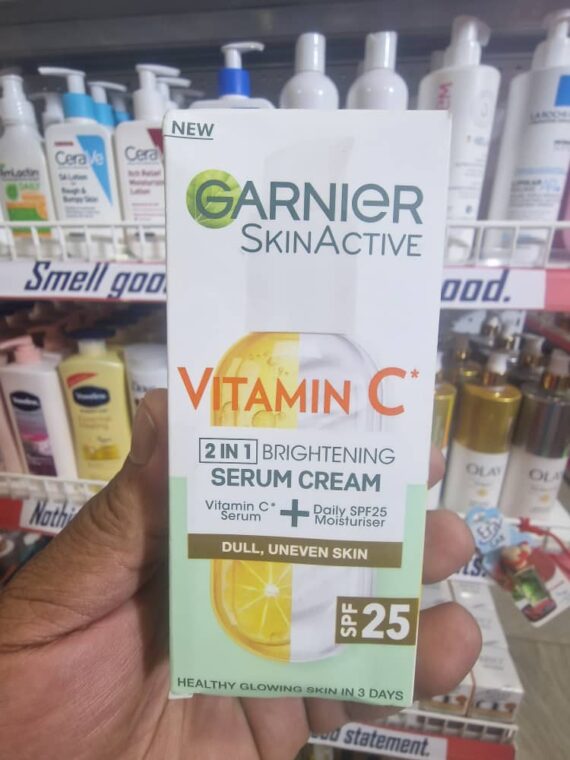 Garnier SkinActive Vitamin C 2 In 1 Brightening Serum Cream-50ml