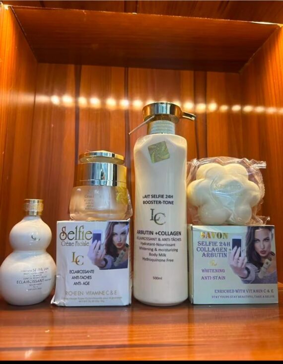 Lait Selfie 4in1 Set; Lotion, Serum, Face Cream, Soap